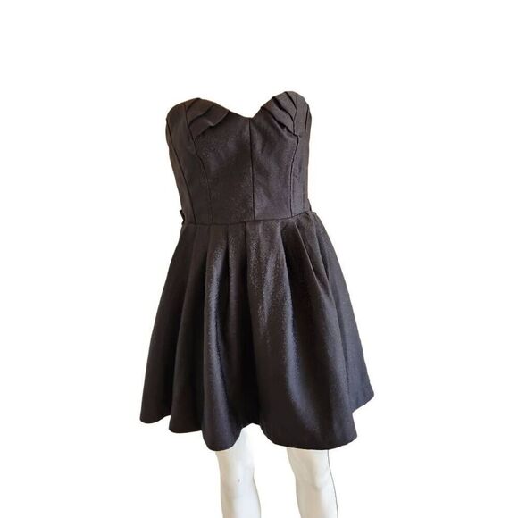 Forever21 M women's black sweetheart evening formal dress sleeveless nwt - Picture 1 of 7